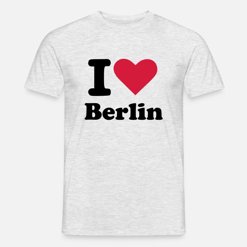 Berlin - Männer T-Shirt - Grau meliert