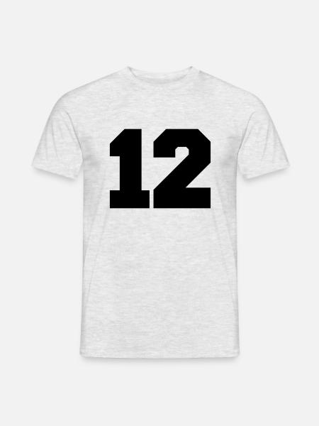 12 - Men's T-Shirt - heather grey
