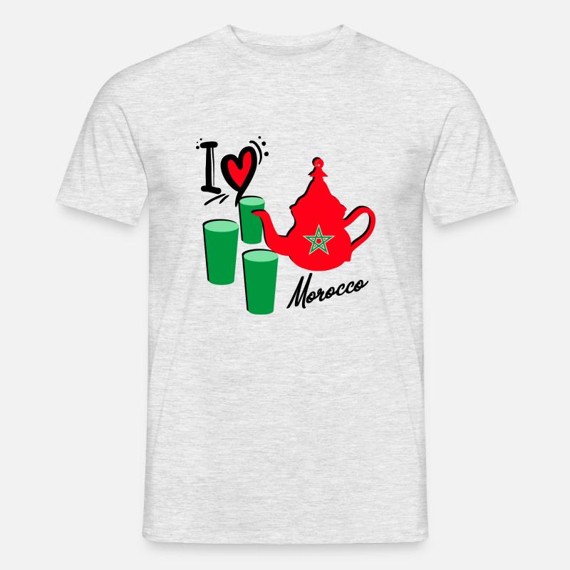 das Marokko - Männer T-Shirt - Grau meliert