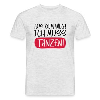 tanzen aus dem weg - Männer T-Shirt - Grau meliert - Vorne - AI Model Male 178 dark (178cm)