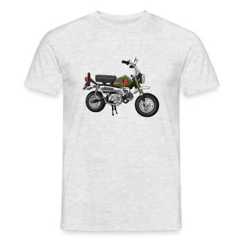 Monkey Z50J J1 DE | papaw green - Men's T-Shirt - heather grey - Front - AI Model Male 178 dark (178cm)