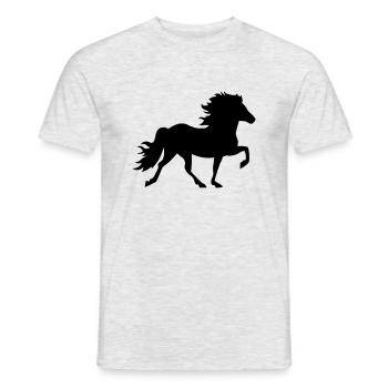 PAYS DE L’ISLAND - T-shirt homme - gris chiné - Devant - AI Model Male 178 dark (178cm)