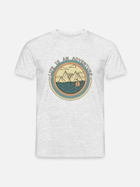 Funny Sailing, Sailing, Funny Sailing - Men's T-Shirt - heather grey