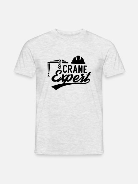 Kranexperte Kranführer Kranführer Krane - Männer T-Shirt - Grau meliert