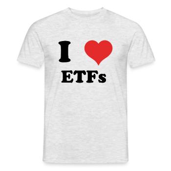 i love ETFs - Männer T-Shirt - Grau meliert - Vorne - AI Model Male 178 dark (178cm)