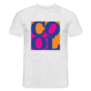 Cool WordPlay art original 7 - T-shirt homme - gris chiné - Devant - AI Model Male 178 dark (178cm)