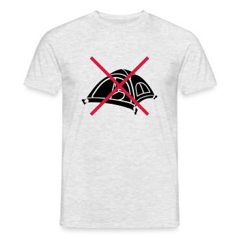 Forbidden Stay outside Tent - Men's T-Shirt - heather grey - Front - AI Model Male 178 dark (178cm)