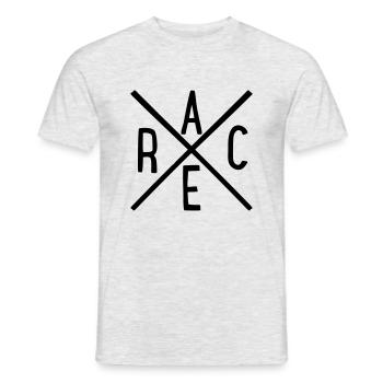 rennen - Männer T-Shirt - Grau meliert - Vorne - AI Model Male 178 dark (178cm)