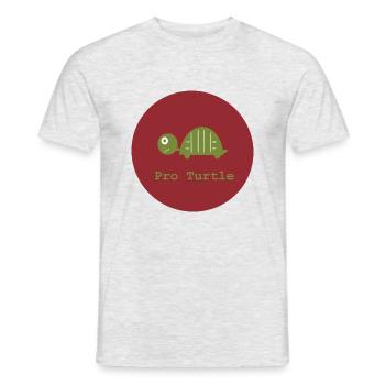 Pro Turtle, Pro Turtle - Men's T-Shirt - heather grey - Front - AI Model Male 178 dark (178cm)