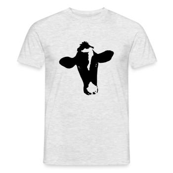 Boeuf 7 - T-shirt homme - gris chiné - Devant - AI Model Male 178 dark (178cm)