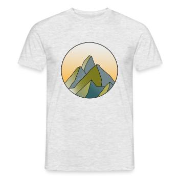 rund pku2 - Männer T-Shirt - Grau meliert - Vorne - AI Model Male 178 dark (178cm)