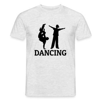 Danse Musique de danse - T-shirt homme - gris chiné - Devant - AI Model Male 178 dark (178cm)