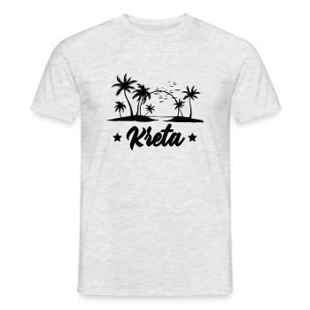 kreta - Männer T-Shirt - Grau meliert - Vorne - AI Model Male 178 dark (178cm)