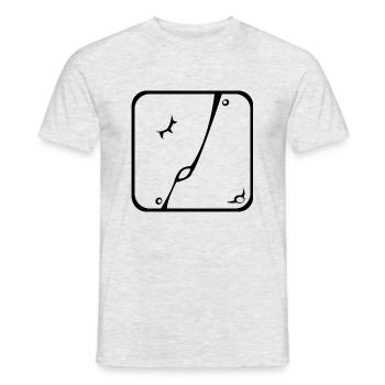 6 Kin Maya BLK Umarmung - Männer T-Shirt - Grau meliert - Vorne - AI Model Male 178 dark (178cm)