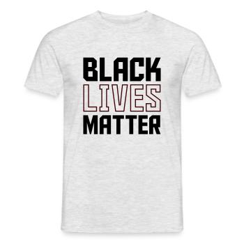 black lives - Männer T-Shirt - Grau meliert - Vorne - AI Model Male 178 dark (178cm)