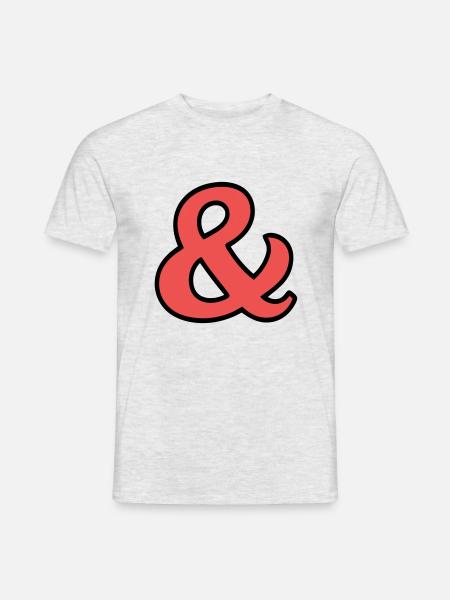And signs - Men's T-Shirt - heather grey