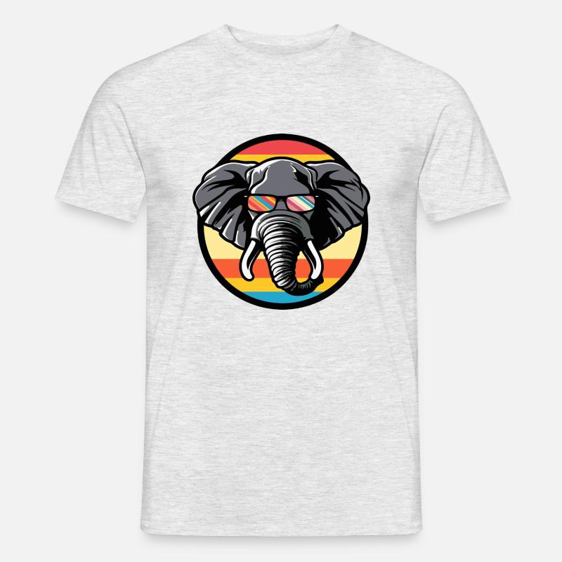 Elephant Comic Cool - Men’s T-shirt - heather grey