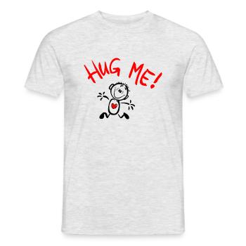 Hug Me - Männer T-Shirt - Grau meliert - Vorne - AI Model Male 178 dark (178cm)