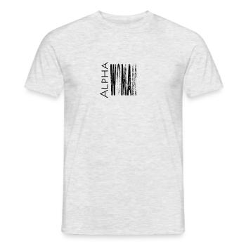 ALPHA WOMEN - T-shirt homme - gris chiné - Devant - AI Model Male 178 dark (178cm)