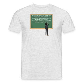 Im Lehrerzimmer nichts gesehen - Männer T-Shirt - Grau meliert - Vorne - AI Model Male 178 dark (178cm)