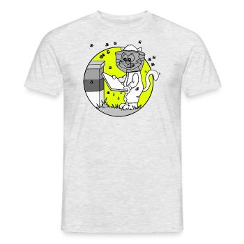 Beruf Imker Retro - Männer T-Shirt - Grau meliert - Vorne - AI Model Male 178 dark (178cm)