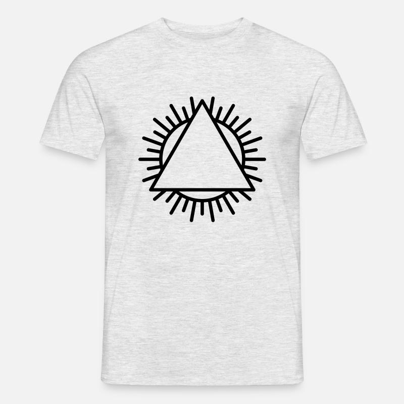 Dreieck - Männer T-Shirt - Grau meliert