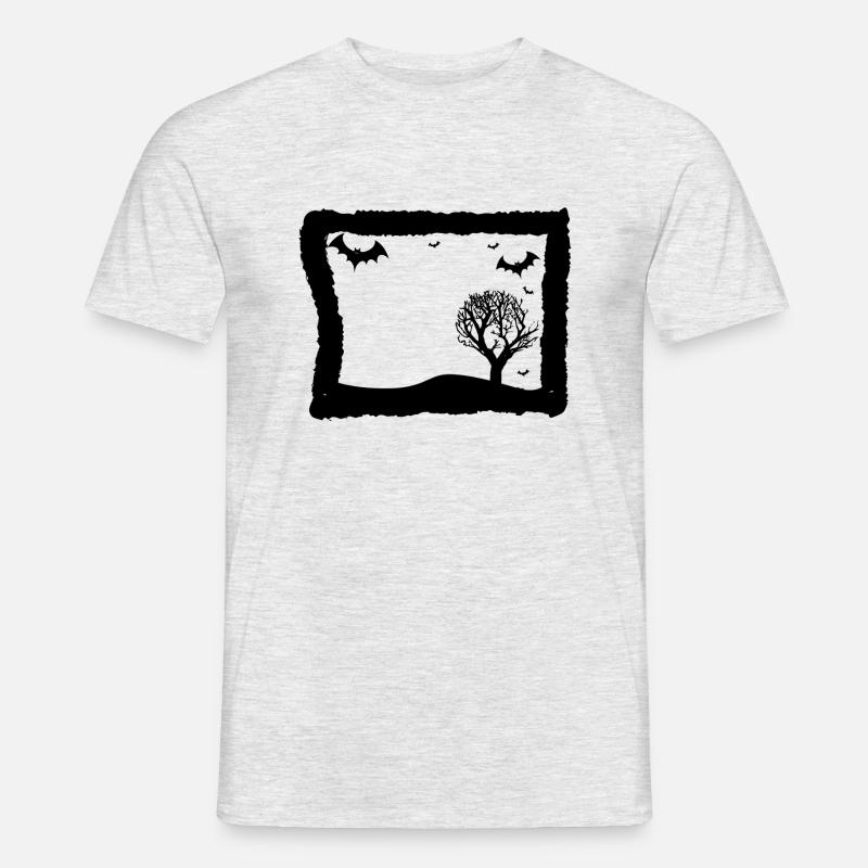 Fledermäuse - Männer T-Shirt - Grau meliert