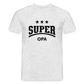 Super Gramps - T-shirt homme - gris chiné - Devant - AI Model Male 178 dark (178cm)