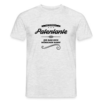patentante allerbeste design - Männer T-Shirt - Grau meliert - Vorne - AI Model Male 178 dark (178cm)
