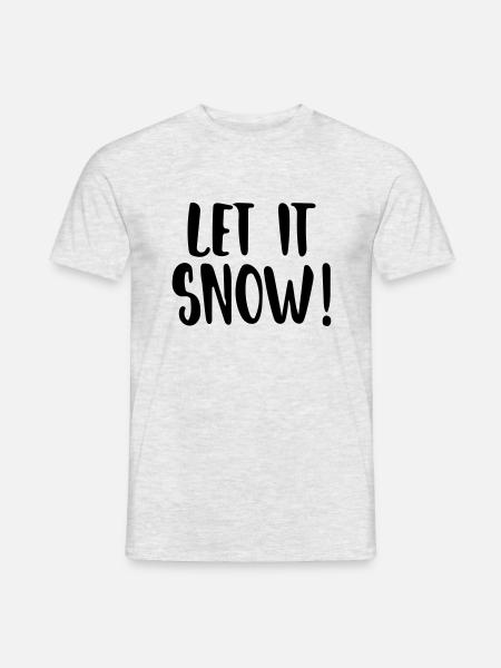 Let it Snow - Men's T-Shirt - heather grey