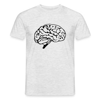 brain design - Männer T-Shirt - Grau meliert - Vorne - AI Model Male 178 dark (178cm)