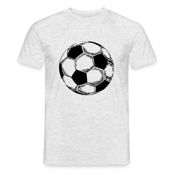 Le football - T-shirt homme - gris chiné - Devant - AI Model Male 178 dark (178cm)