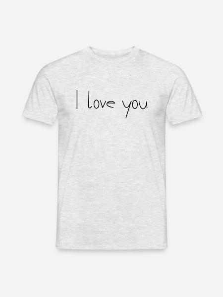 Ich liebe dich - Men's T-Shirt - heather grey