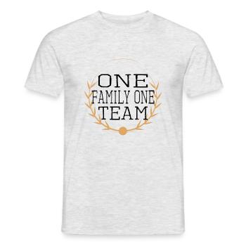 descendant holiday family fun children aunt - Men's T-Shirt - heather grey - Front - AI Model Male 178 dark (178cm)