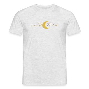 STAY wild MOON child - Men's T-Shirt - heather grey - Front - AI Model Male 178 dark (178cm)