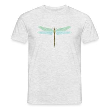 Dragonfly, Insect, Colored - Men's T-Shirt - heather grey - Front - AI Model Male 178 dark (178cm)