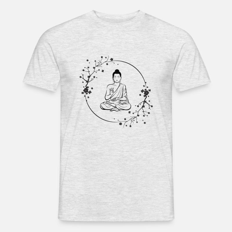 ZEN - Männer T-Shirt - Grau meliert