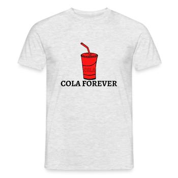 COLA FOREVER - Männer T-Shirt - Grau meliert - Vorne - AI Model Male 178 dark (178cm)