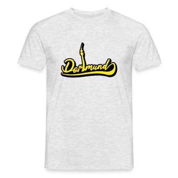 Dortmund Inscription - T-shirt homme - gris chiné - Devant - AI Model Male 178 dark (178cm)