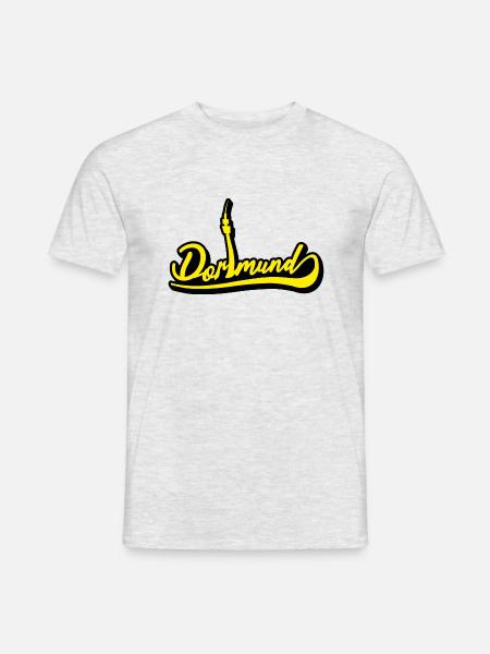 Dortmund Inscription - T-shirt homme - gris chiné