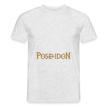 Poséidon or relief - T-shirt homme - gris chiné - Devant - AI Model Male 178 dark (178cm)