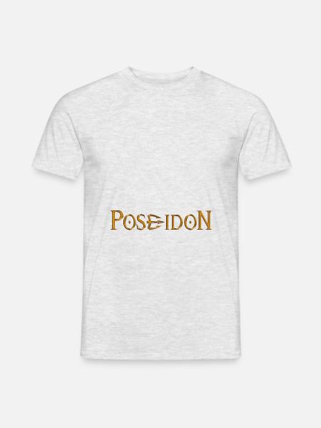 Poséidon or relief - T-shirt homme - gris chiné