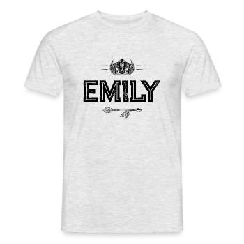 Emily - Männer T-Shirt - Grau meliert - Vorne - AI Model Male 178 dark (178cm)