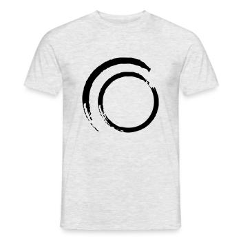 Kreis - Männer T-Shirt - Grau meliert - Vorne - AI Model Male 178 dark (178cm)