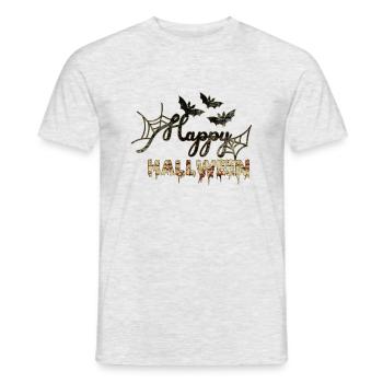 Halloween gruselige Hexe Horror Geist Monster - Männer T-Shirt - Grau meliert - Vorne - AI Model Male 178 dark (178cm)