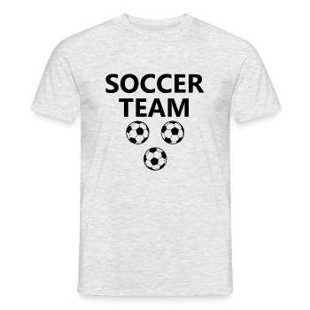 Fußball Football - T-shirt homme - gris chiné - Devant - AI Model Male 178 dark (178cm)