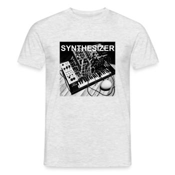 Modular SynthesizerII - Männer T-Shirt - Grau meliert - Vorne - AI Model Male 178 dark (178cm)