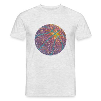 Niedlicher Polka Dot Basketballspieler - Männer T-Shirt - Grau meliert - Vorne - AI Model Male 178 dark (178cm)