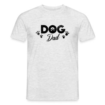 Dog Dad - Fun design of dog lover dad - Men's T-Shirt - heather grey - Front - AI Model Male 178 dark (178cm)