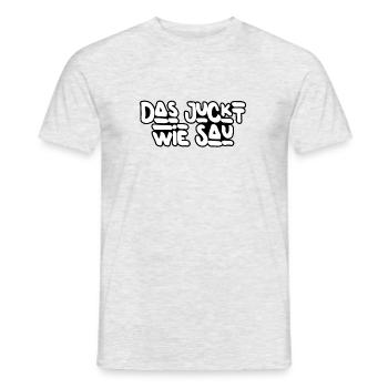 Das juckt - Männer T-Shirt - Grau meliert - Vorne - AI Model Male 178 dark (178cm)